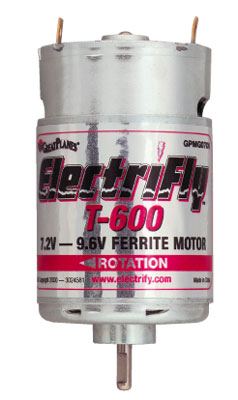 Great Planes ElectriFly T-600 7.2-9.6V Ferrite Motor